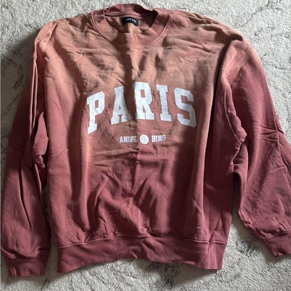 Anine Bing Men's Crewneck Sweater - Dusty Rose - Picture 1 of 1